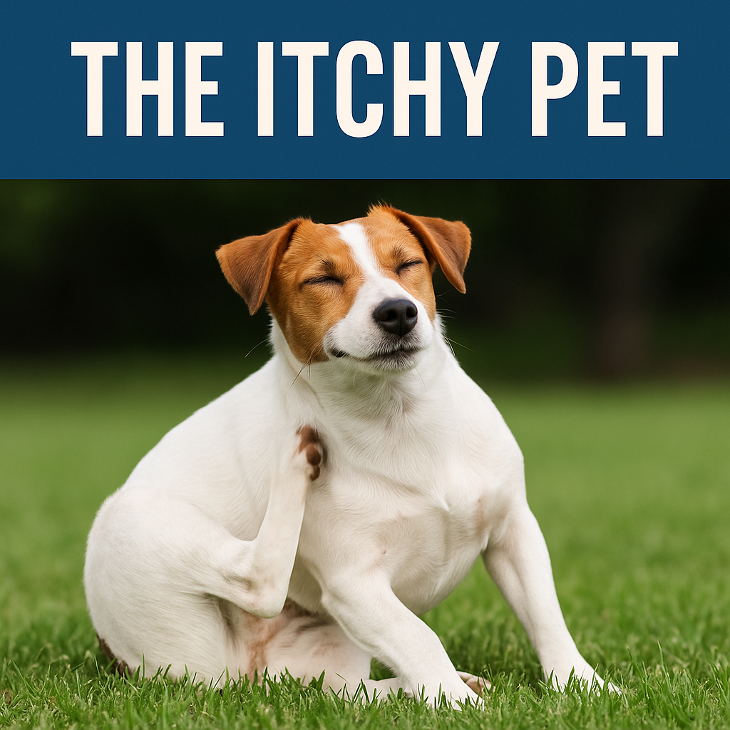 Image of scratching dog Image of scratching dog